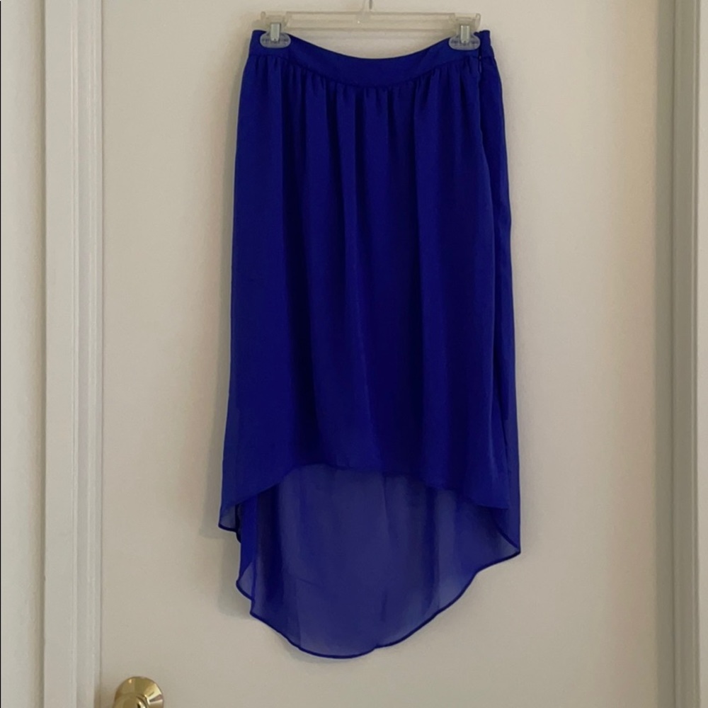 Blue high low skirt Forever 21 small